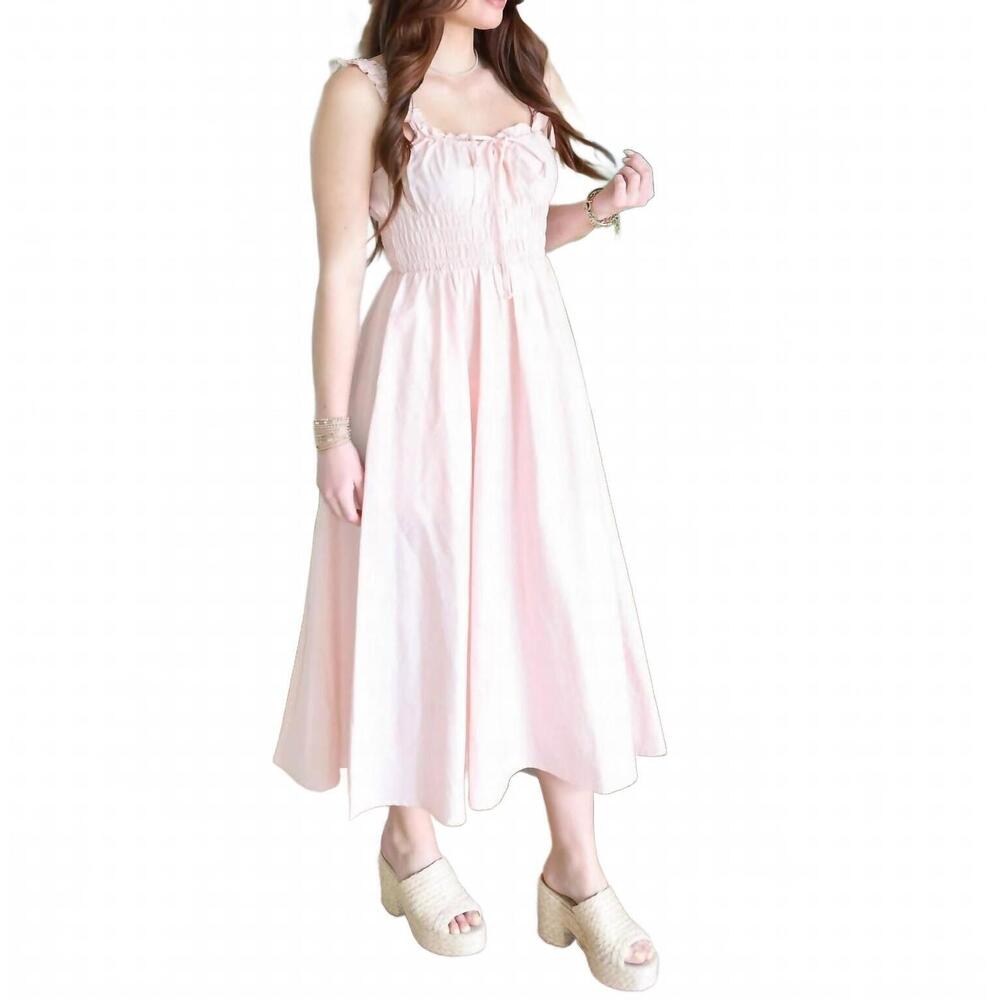 NEW BY TOGETHER piper midi dress in light pink - Picture 4 of 4